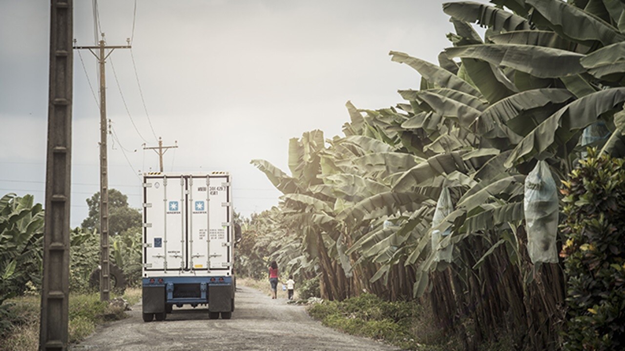 Maersk container truck