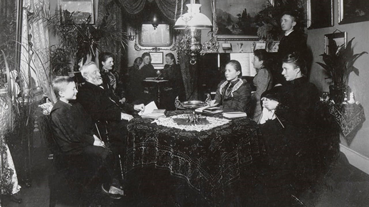The Møller family in the drawing room of Villa Anna, 1890s