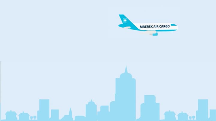 Maersk air cargo in air