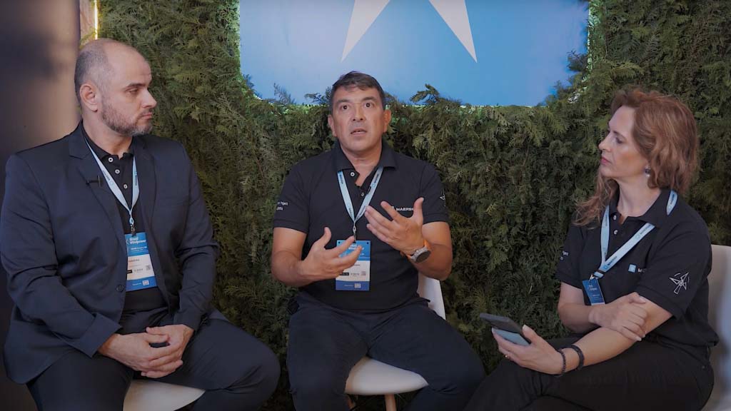 Joao Ferreira, Maersk Project Logistics Business Development, Roberto Fernaine, Head of Maersk Project Logistics, Latin America, and Fernanda Levi, Business Development Manager, Maersk,