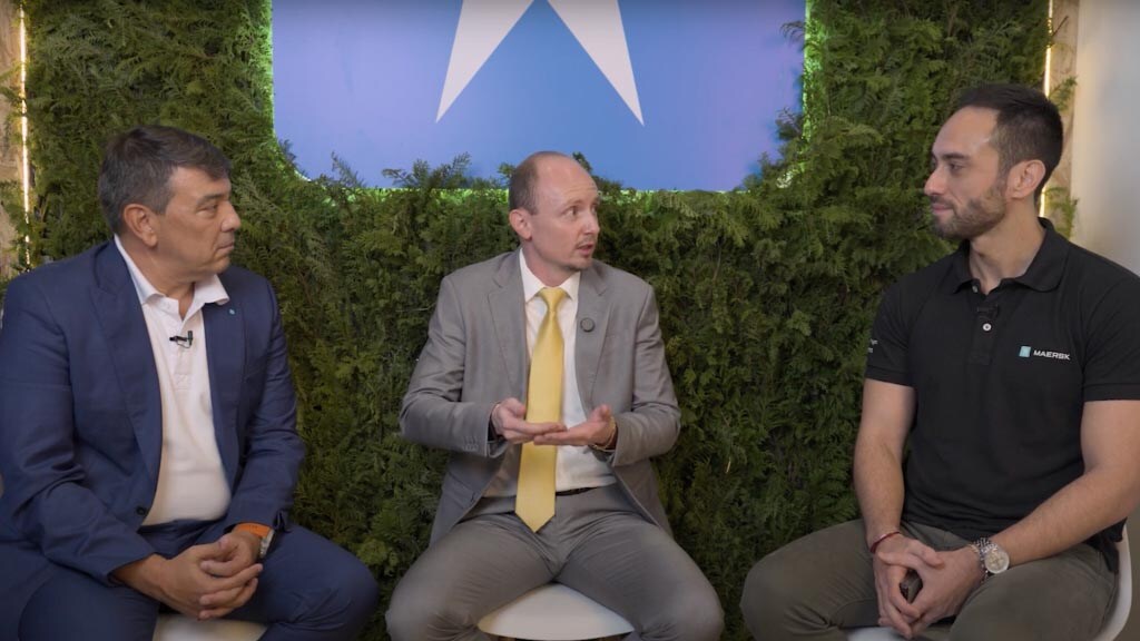 Marco Wobeto, CEO Americas, MingYang Energy, and Rafael Satake, Head of Maersk Project Logistics, Latin America,