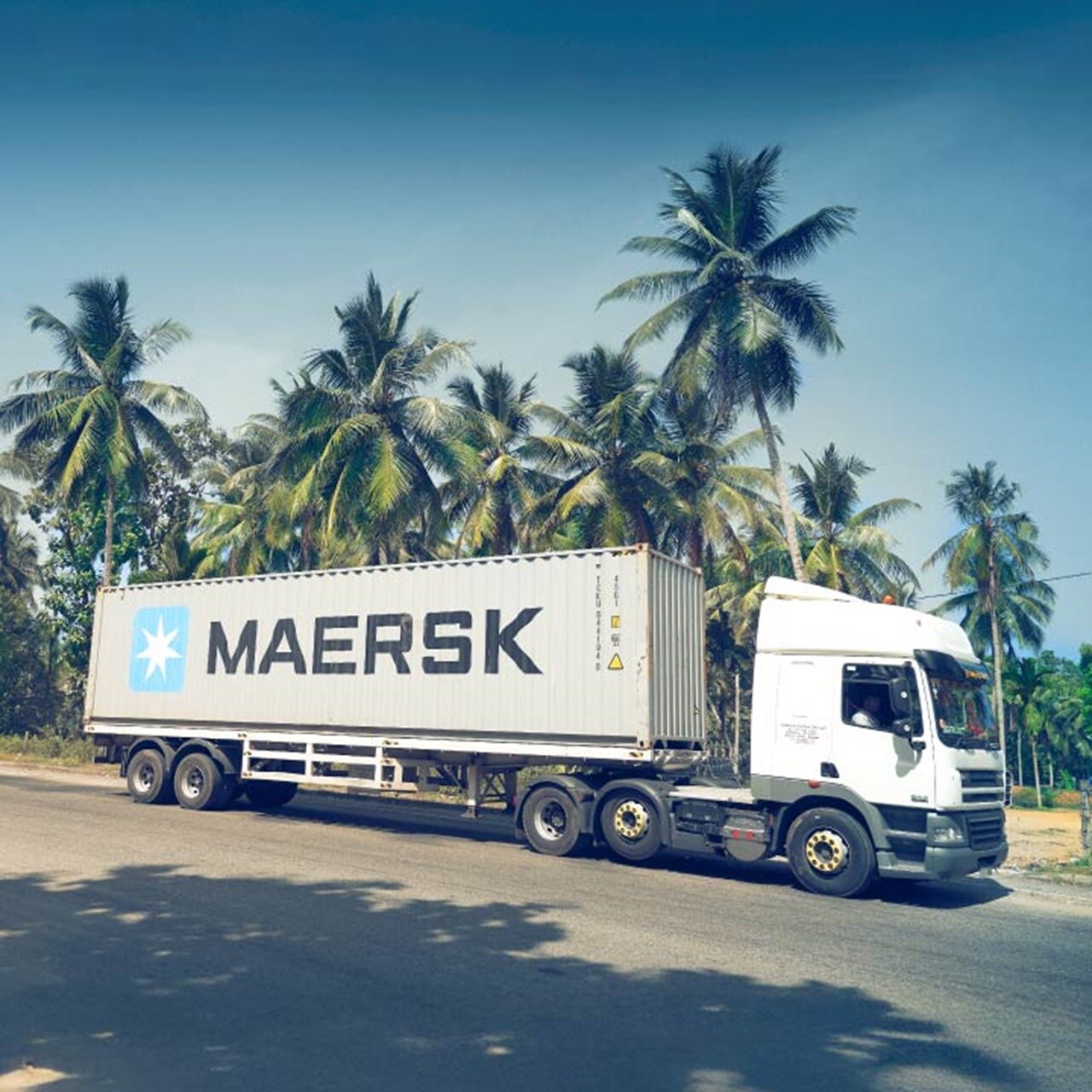 Truck with Maersk container