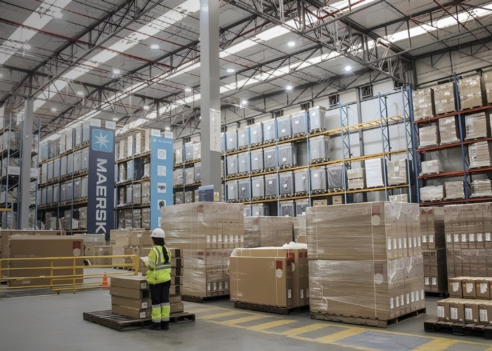 Women working in warehouse