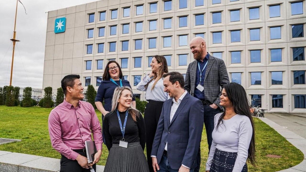 People outside the office