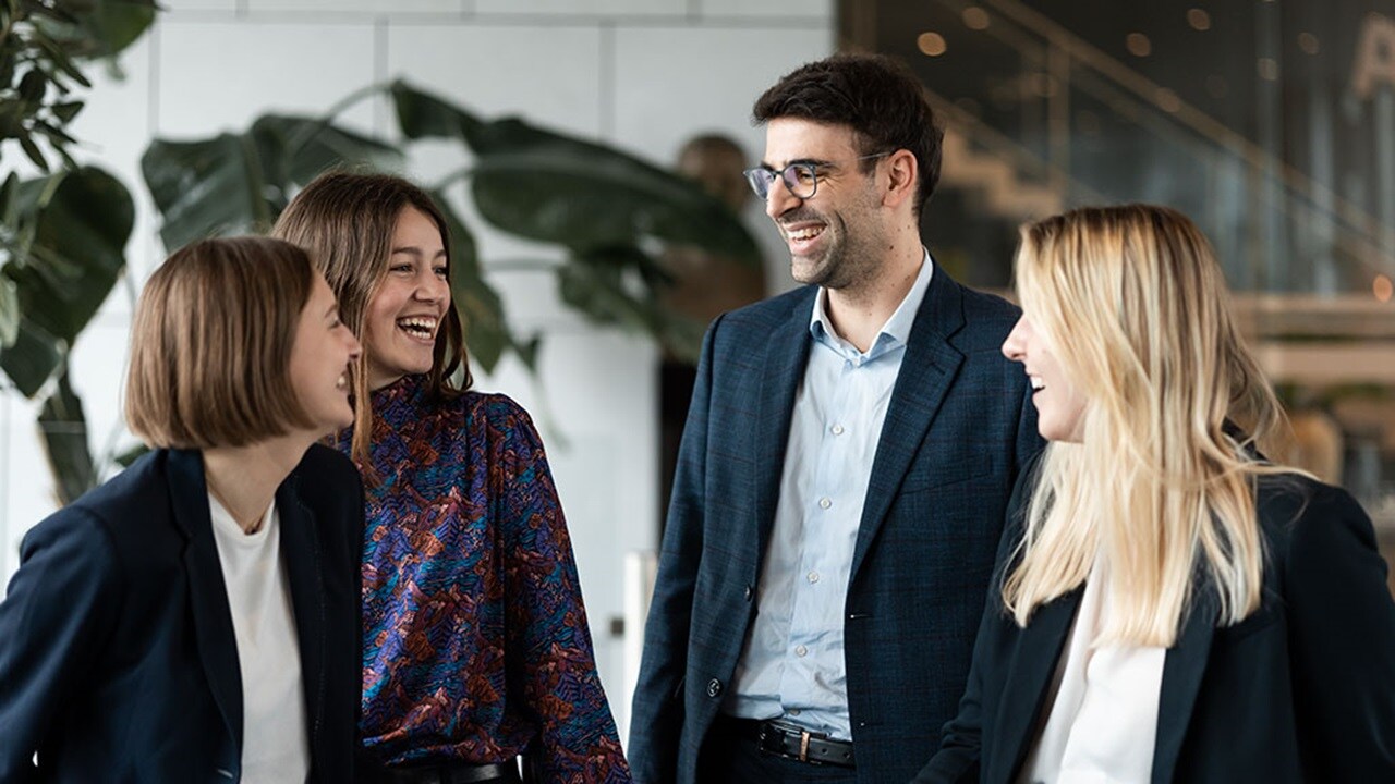 Maersk employees meeting together