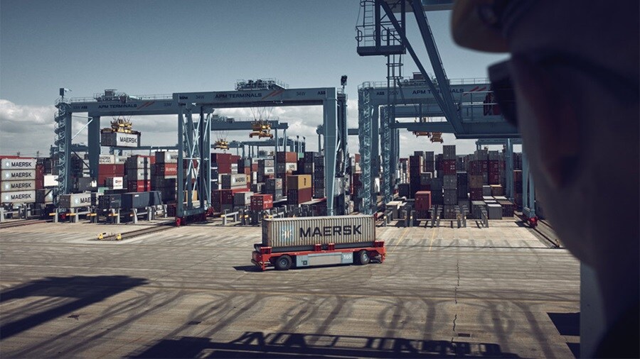 Maasvlakte Terminal in Rotterdam