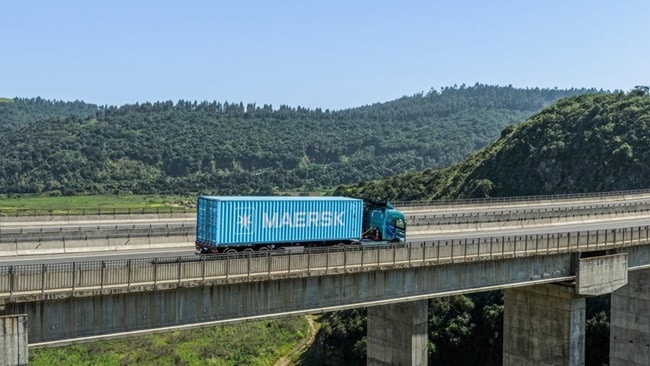 Maersk Container on Bridge