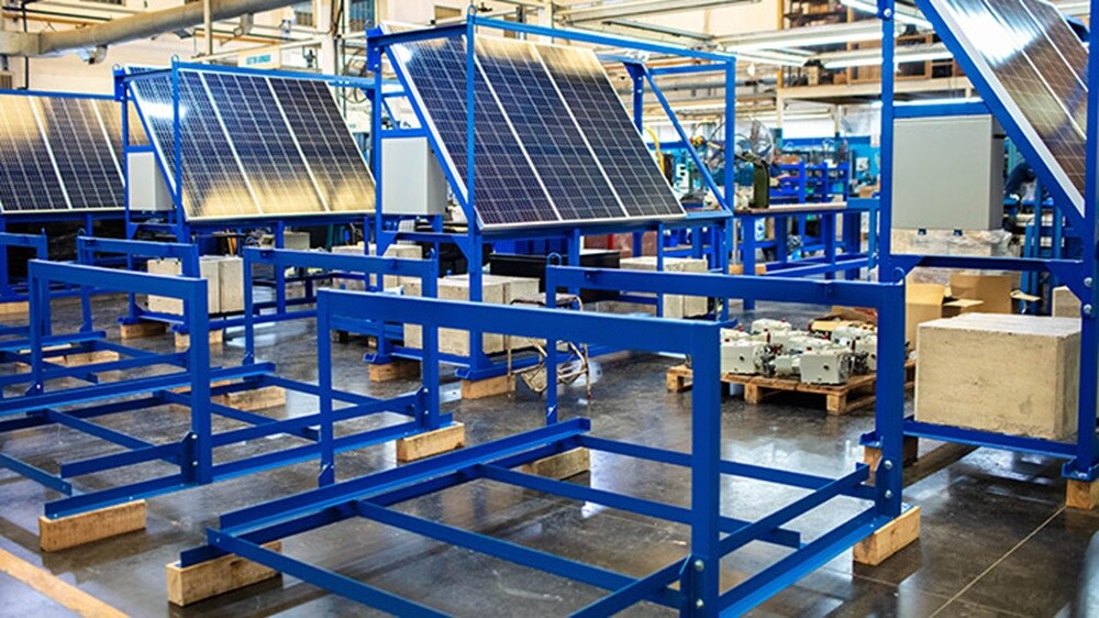 Interior of a industrial warehouse