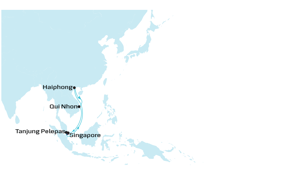 North Vietnam Feeder 3 - (NVN3) map