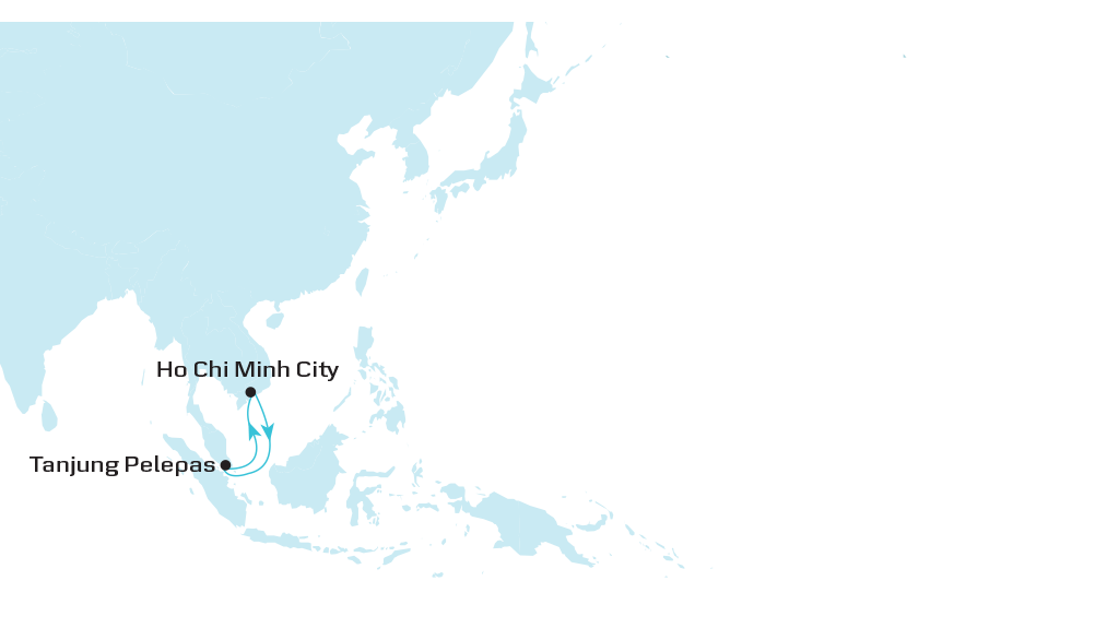 South Vietnam Feeder 1- (SVN1) map