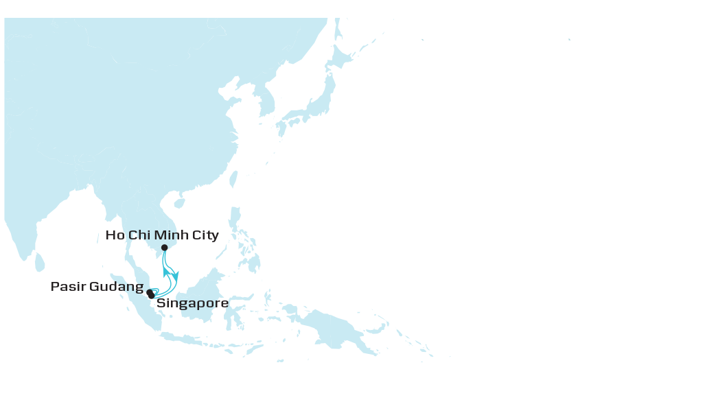 South Vietnam Feeder 4 - (SVN4) map