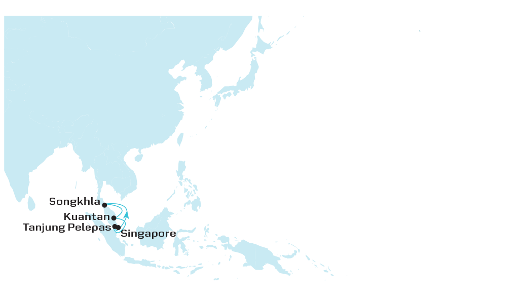 Thailand Feeder 3 - (THA3) map