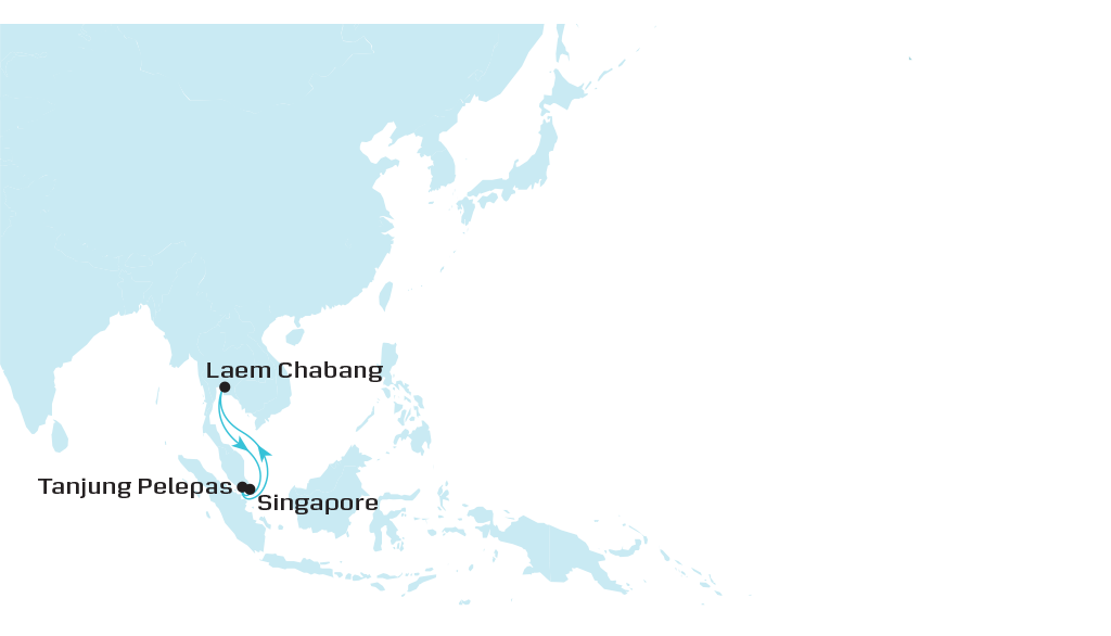 Thailand Feeder 4 - (THA4) map