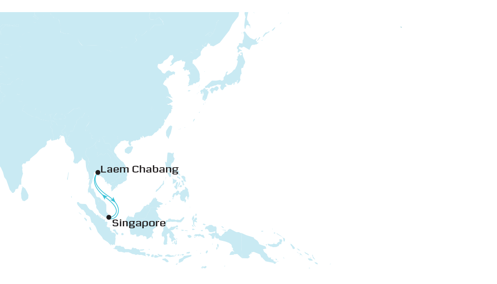 Thailand Feeder 5 - (THA5) map