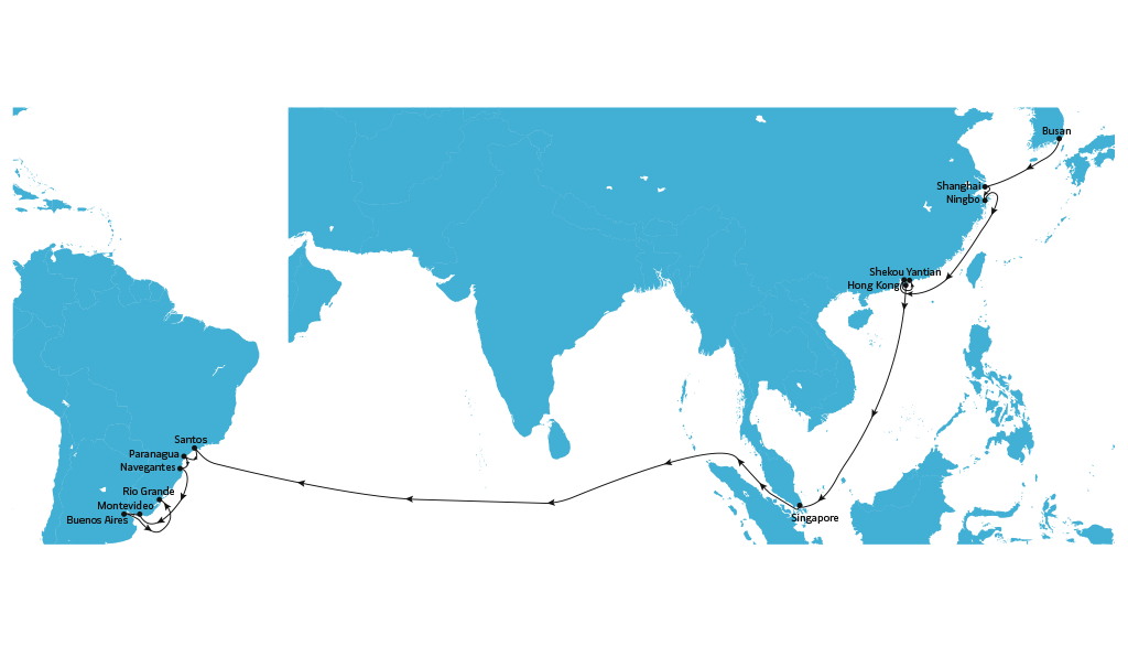 IPANEMA Westbound Map