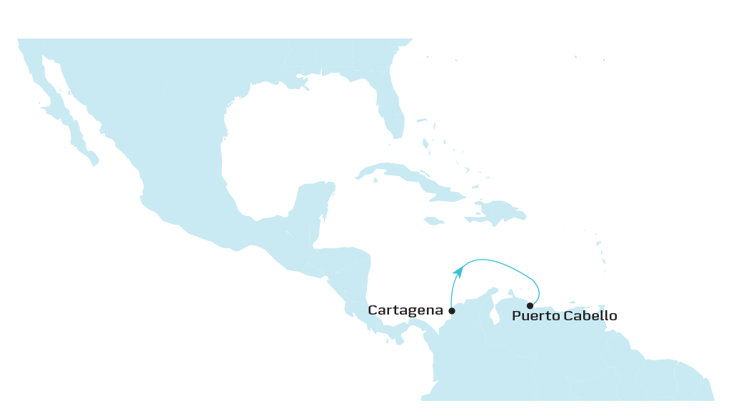 Aztec Feeder - Eastbound map