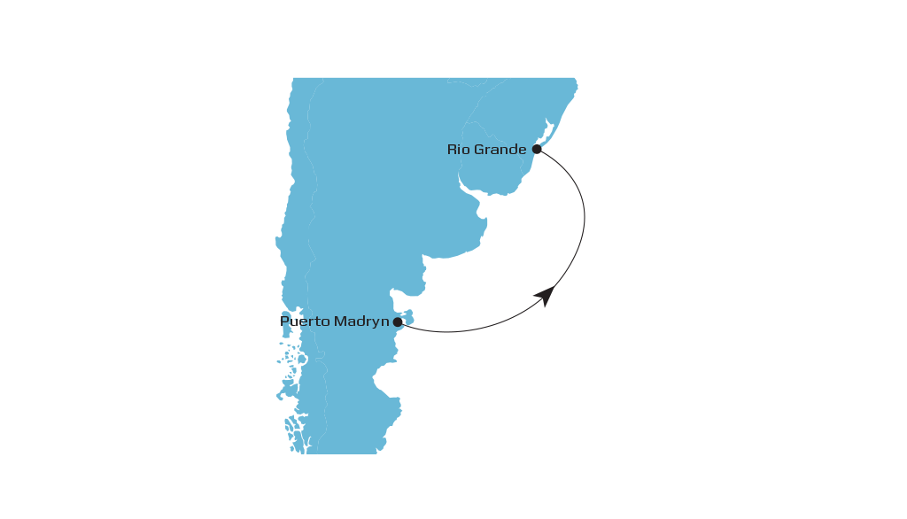 Patagonia Feeder North West  map