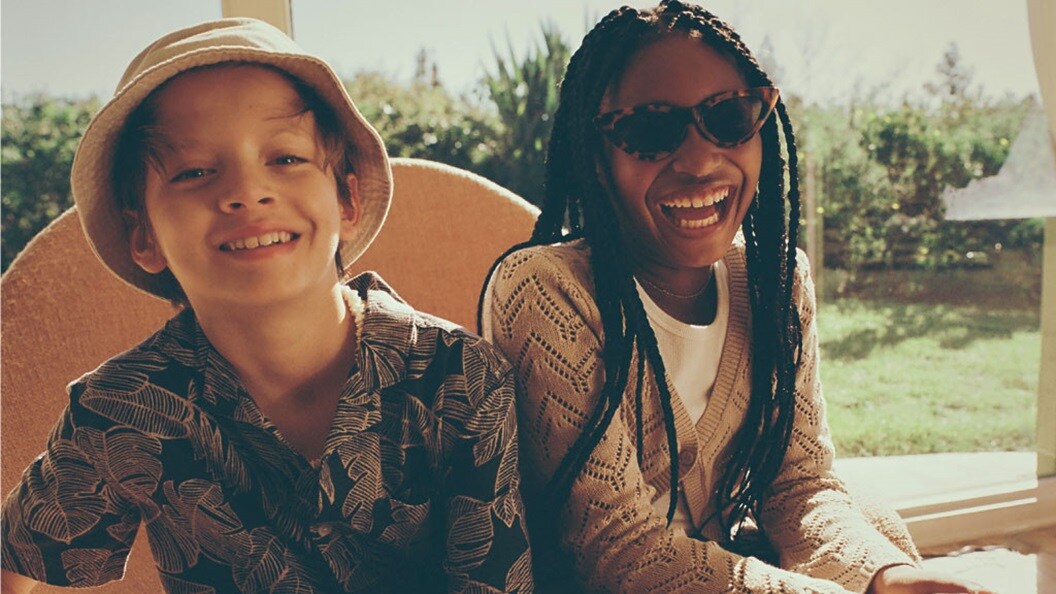 Picture of a happy girl and a boy