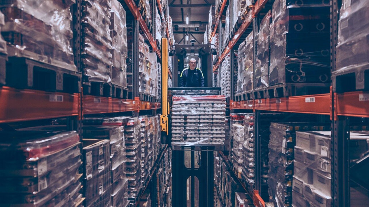 Male working in a warehouse