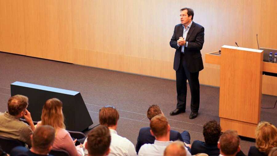 Man speaking at the event