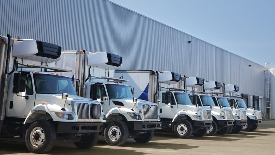 fleet of trucks