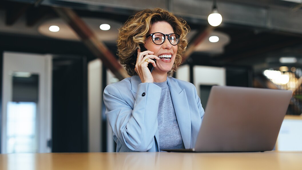 lady talking on phone