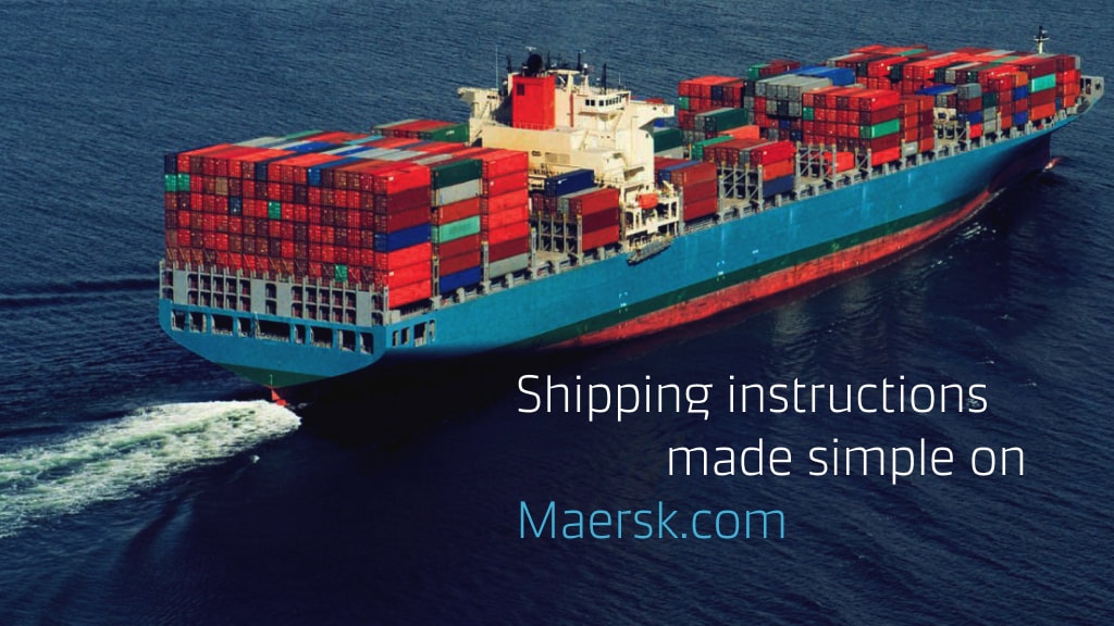 How to Submit Shipping Instructions on Maersk