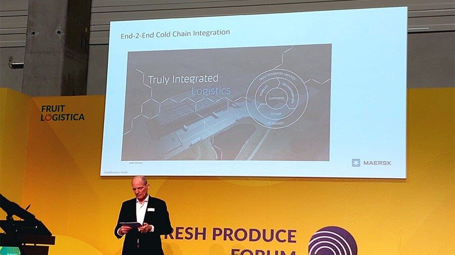 End cold chain presentation at the fruit logistica event
