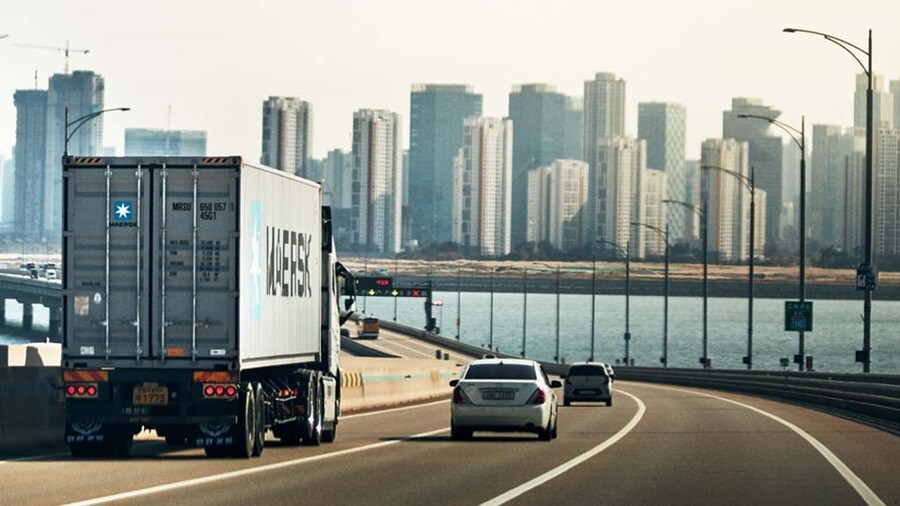 Transporte de Maersk por carretera