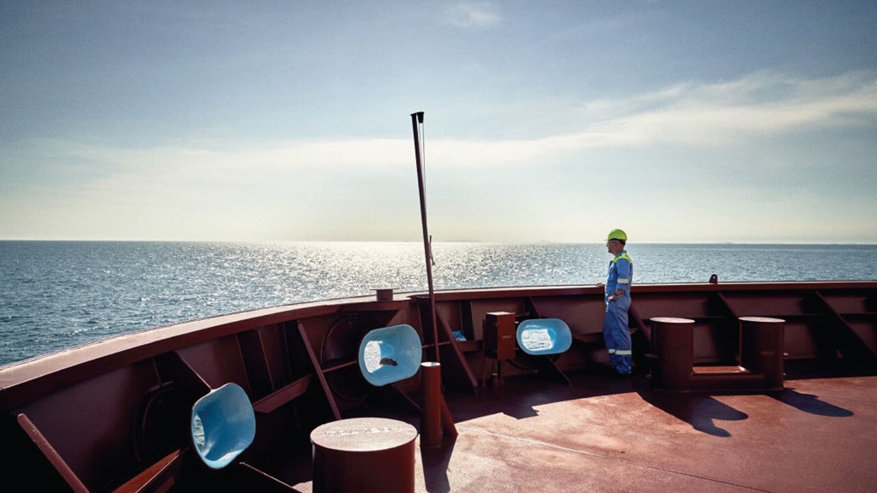 Ocean view from ship