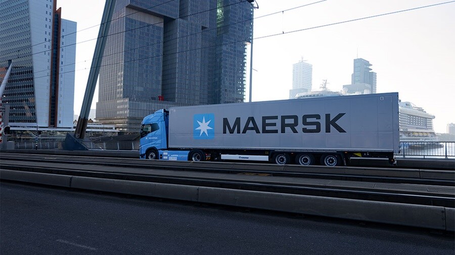 Maersk branded truck