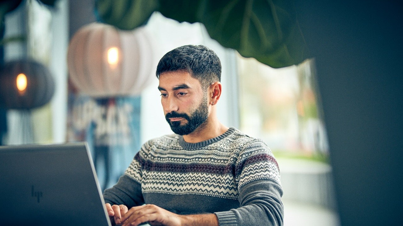 A man working in the system