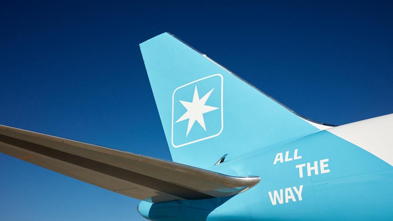 Maersk Air Cargo Boeing parked in Incheon International Airport in Seoul