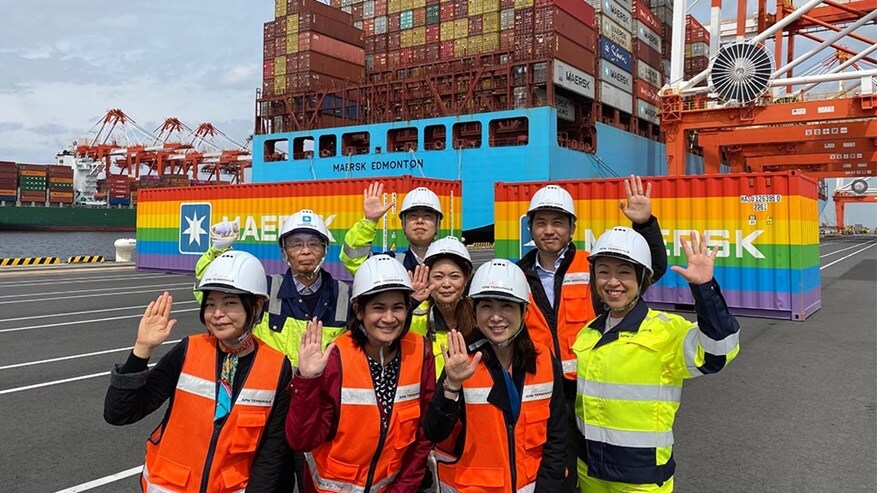 Rainbow containers arrive to Yokohama to celebrate diversity | Maersk