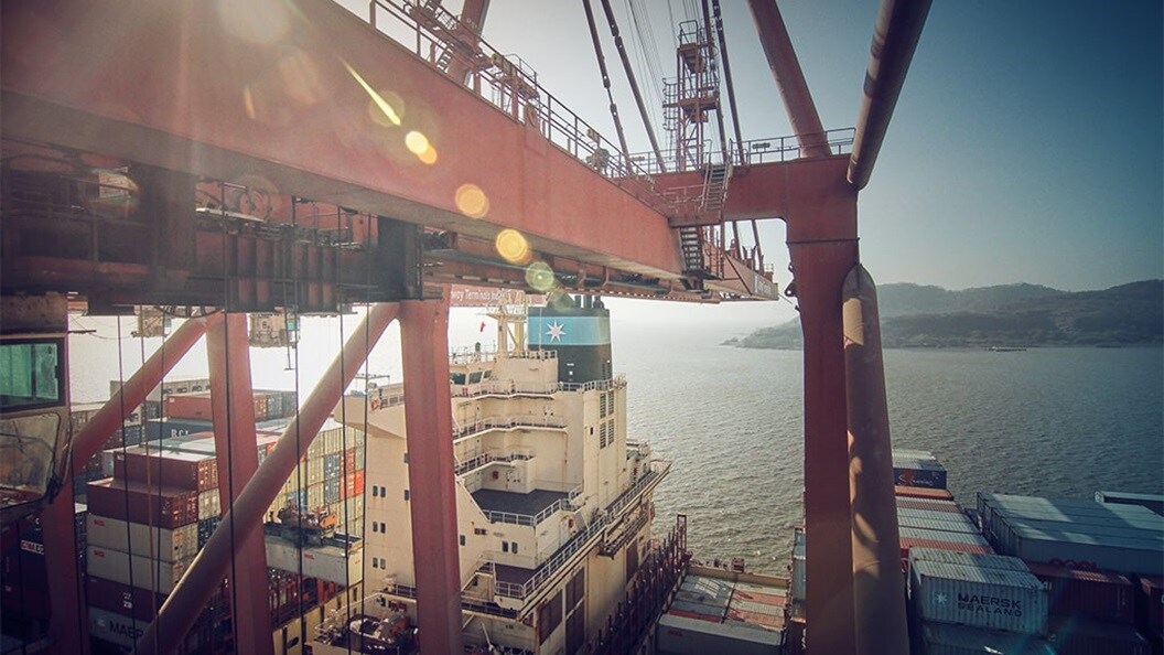 Preparing containers for ship boarding at APM Terminals.
