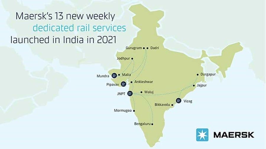 Weekly dedicated rail services