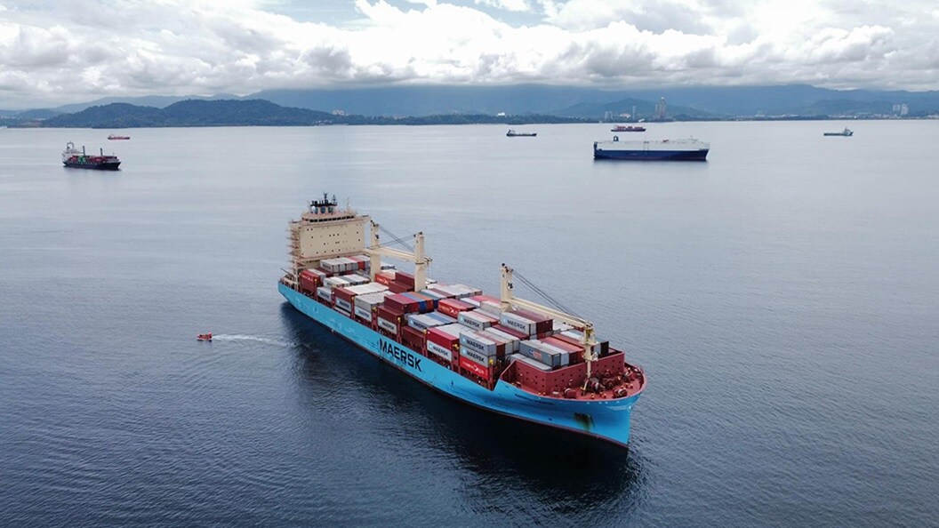 Maersk cargo ship