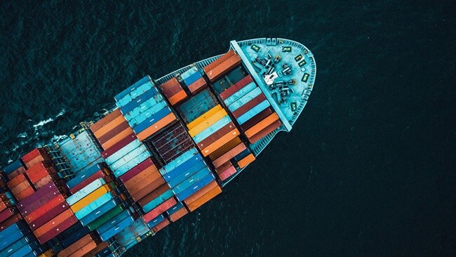 ship with containers