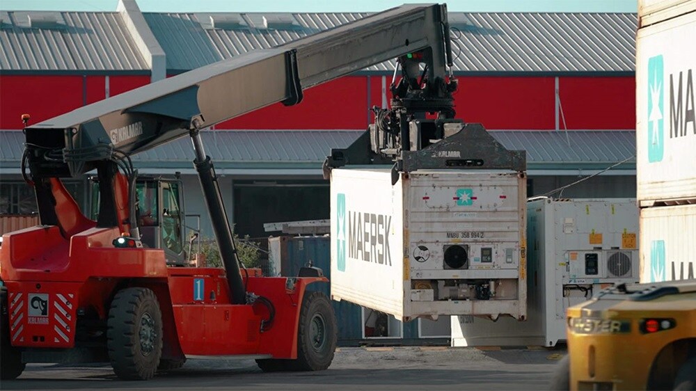 Unpacked picture from the Maersk Depot in Constanța