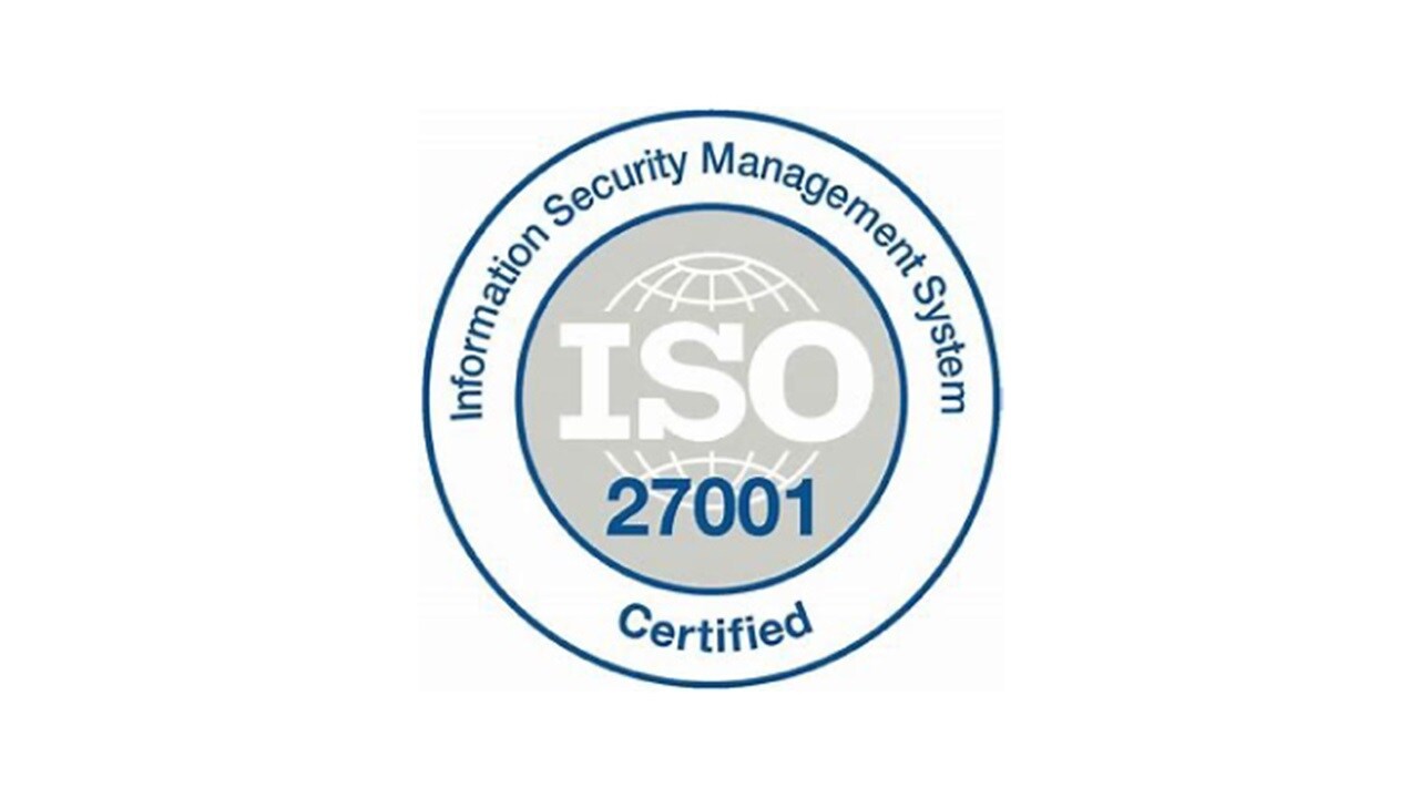 ISO27001:2013 Certified