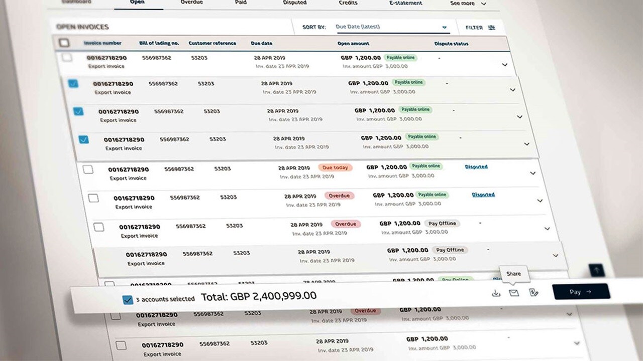 Website enhancement Save payment details on MyFinance Maersk